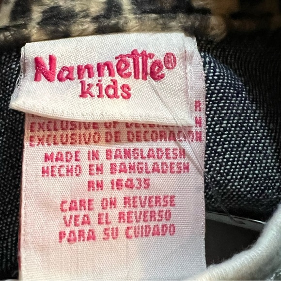 Nannette Kids Jean Jacket and matching Kitty Top Size 12M - Picture 6 of 9
